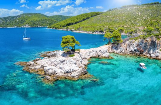 A Mamma mia nyomában Szkiathoszon és Szkopeloszon